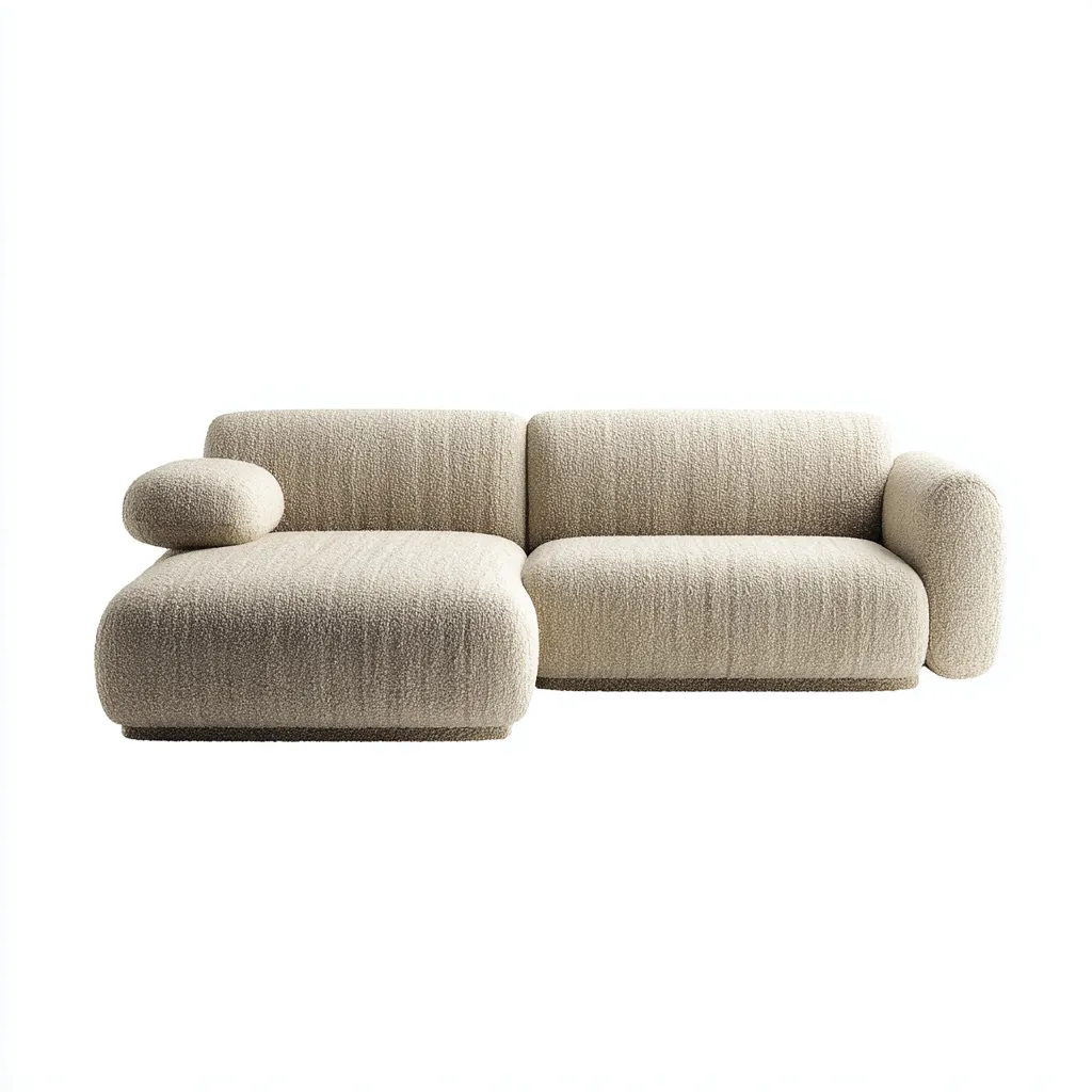 Sofá rinconero tapizado tela 270x165x85 cm - beige - diseño moderno para salón-Nestupyard