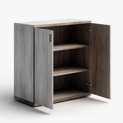 Zapatero de madera con estantes interiores 70x35x90 cm - gris - diseño moderno apto para entrada-Nestupyard