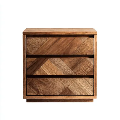 Mesita de noche de madera 50x40x60 cm - marrón - estilo moderno para dormitorio-Nestupyard
