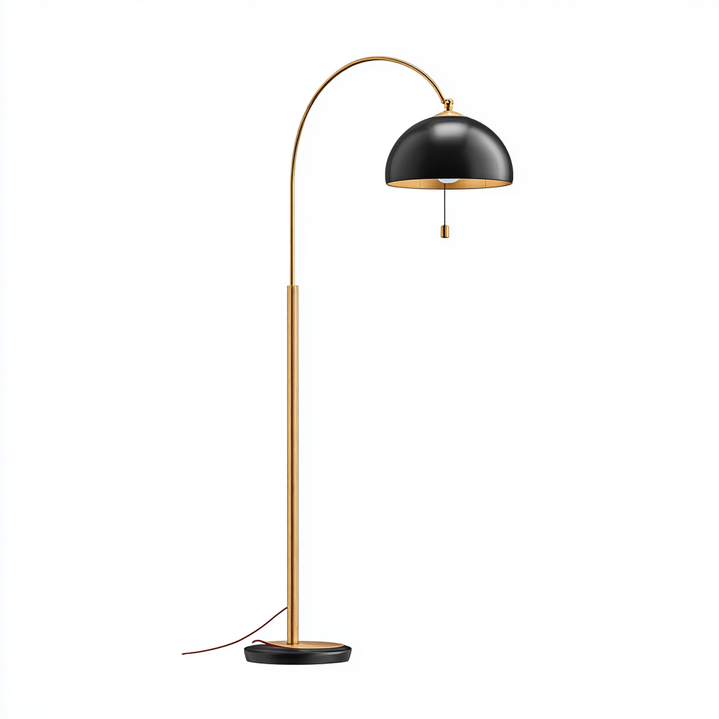 Lampara de pie metal 165x30 cm - negro - adecuada para salon - dormitorio - diseño moderno-Nestupyard