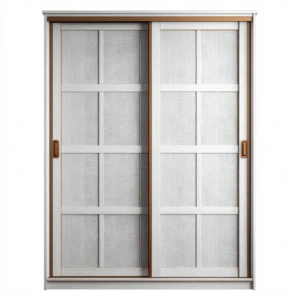 Armario de madera 180x60x200 cm - roble claro - blanco - estilo moderno para dormitorio-Nestupyard