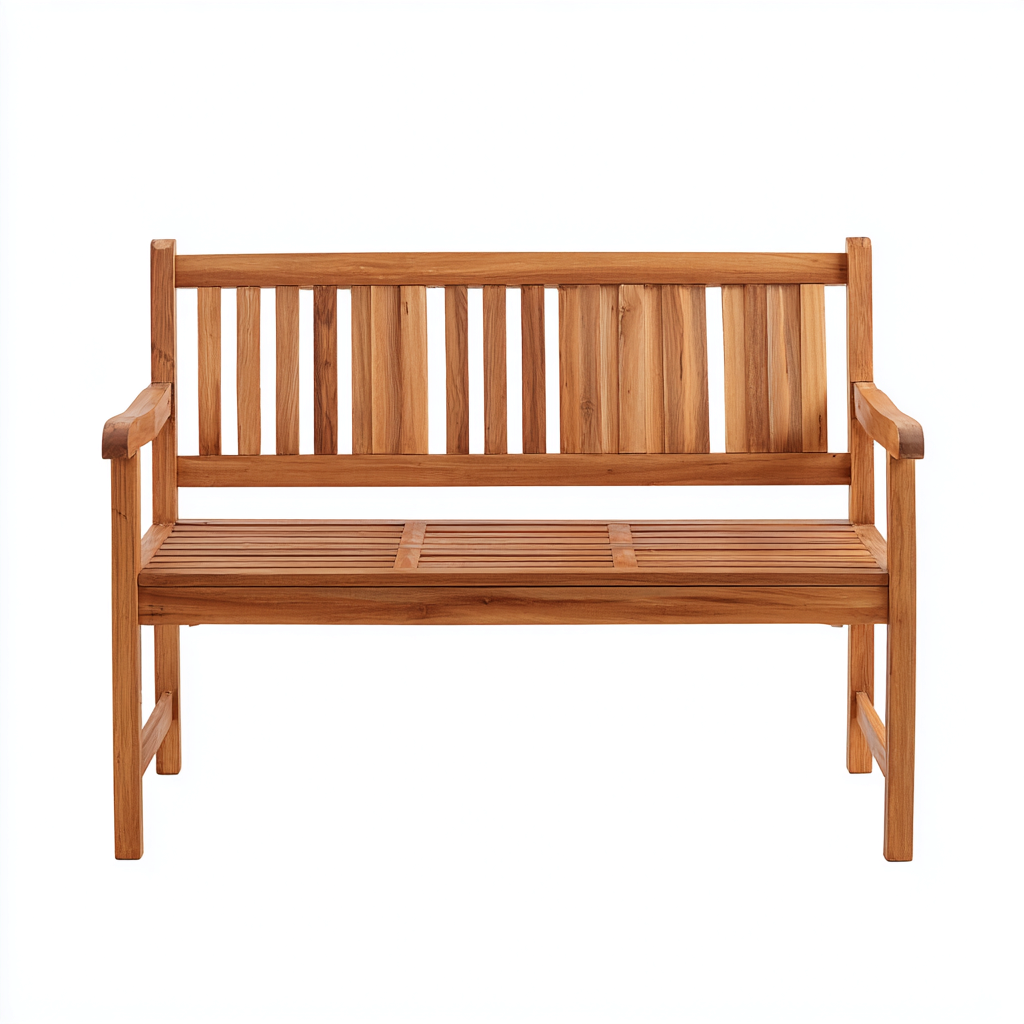 Banco de jardín madera maciza 125x58x90 cm - marrón - diseño natural adecuado para exteriores y jardín-Nestupyard