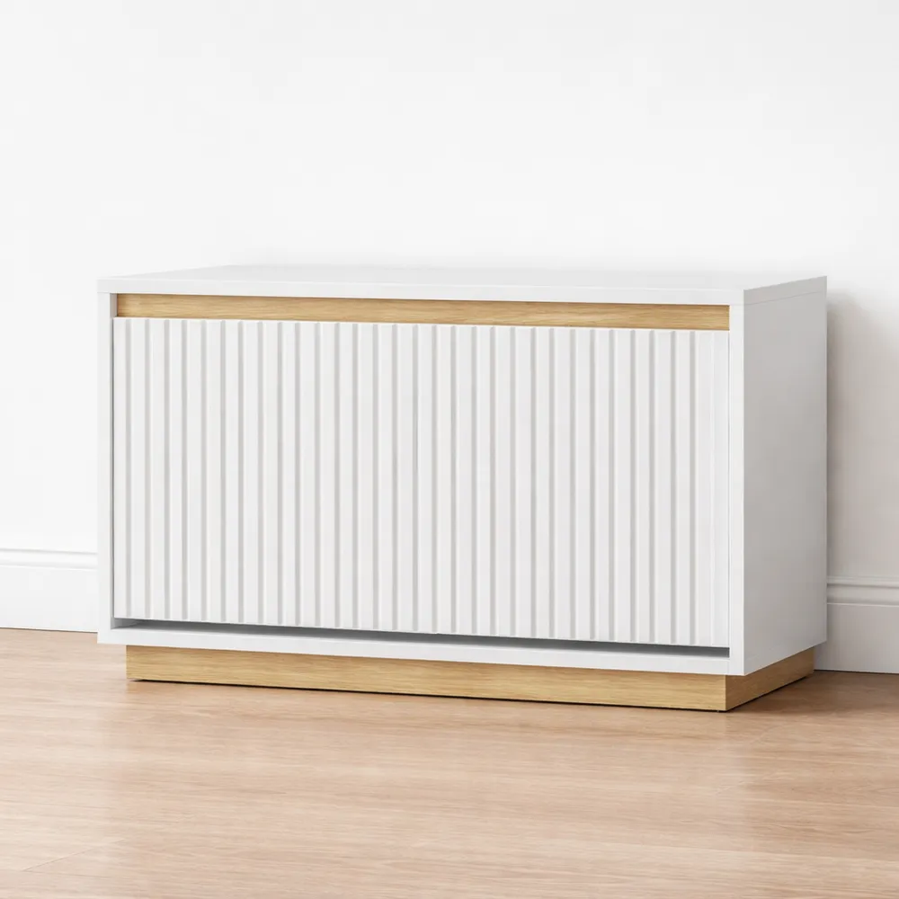 Banc de rangement pour chaussures avec étagères amovibles, 12 paires, pour entrées et salons, 30 x 75 x 53 cm, blanc