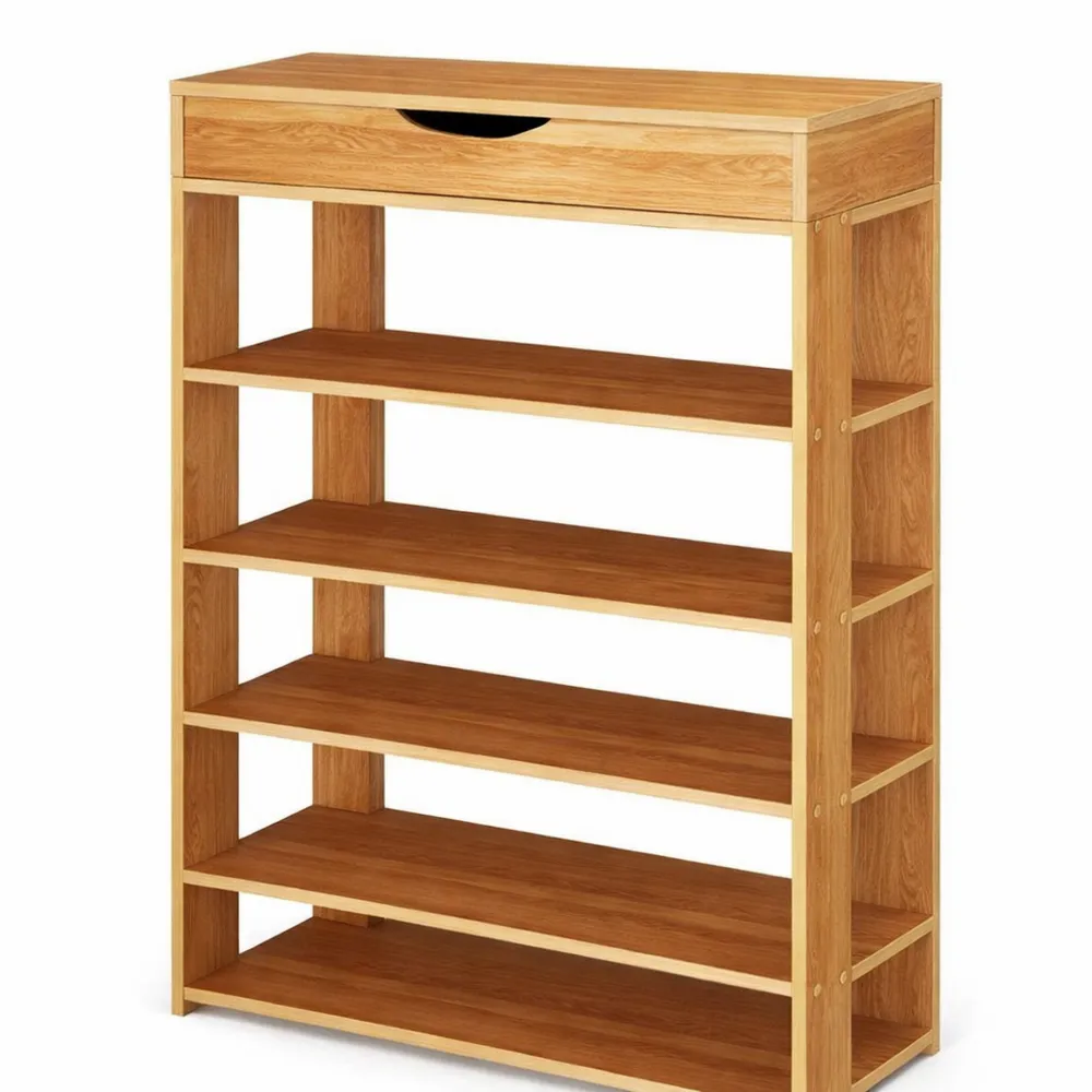 Étagère à chaussures en bois 5 niveaux pour entrée