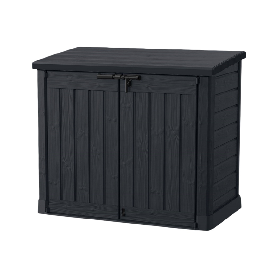 Coffre de rangement extérieur en plastique résistant - 100 x 60 x 80-homelleliving