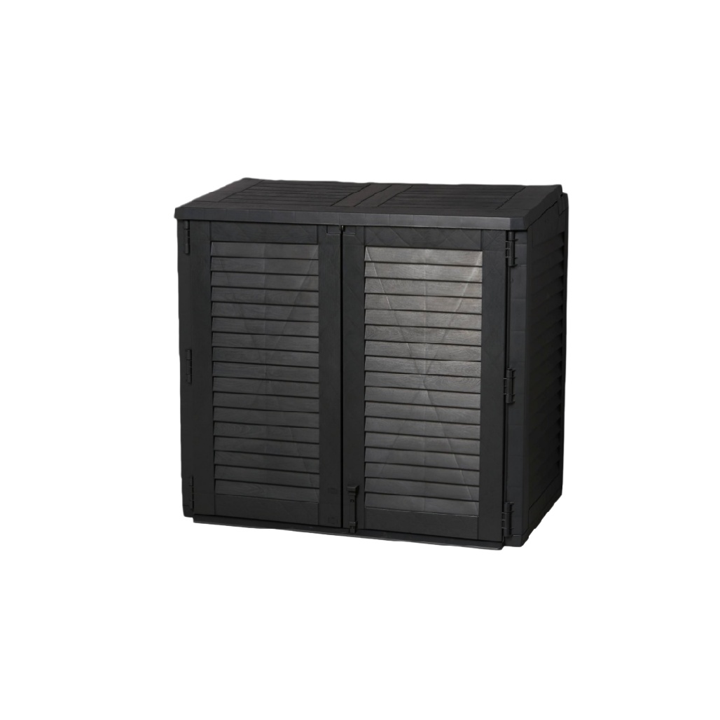 Cabinet de jardin en plastique pour rangement extérieur - 80 x 40 x 70-homelleliving