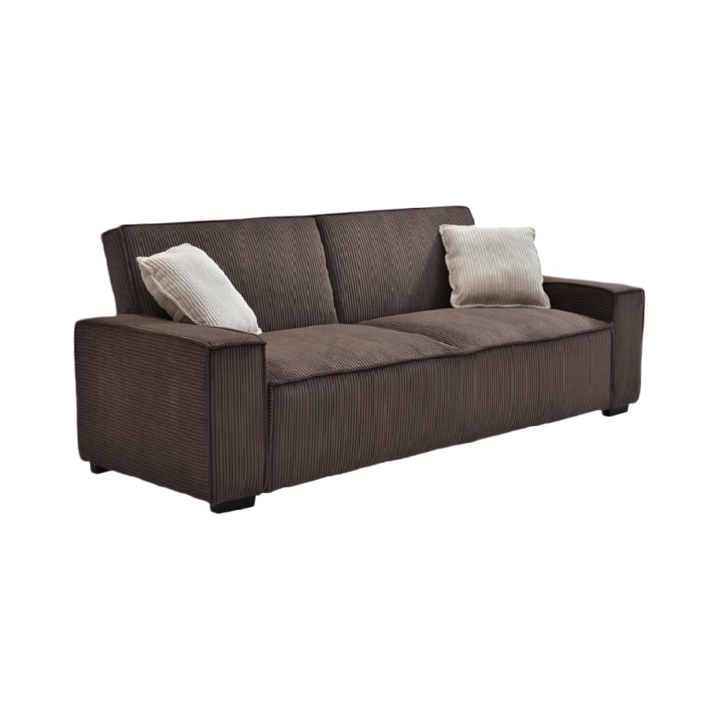 Canapé convertible pour salon en tissu synthétique - 200 x 90 x 85-homelleliving