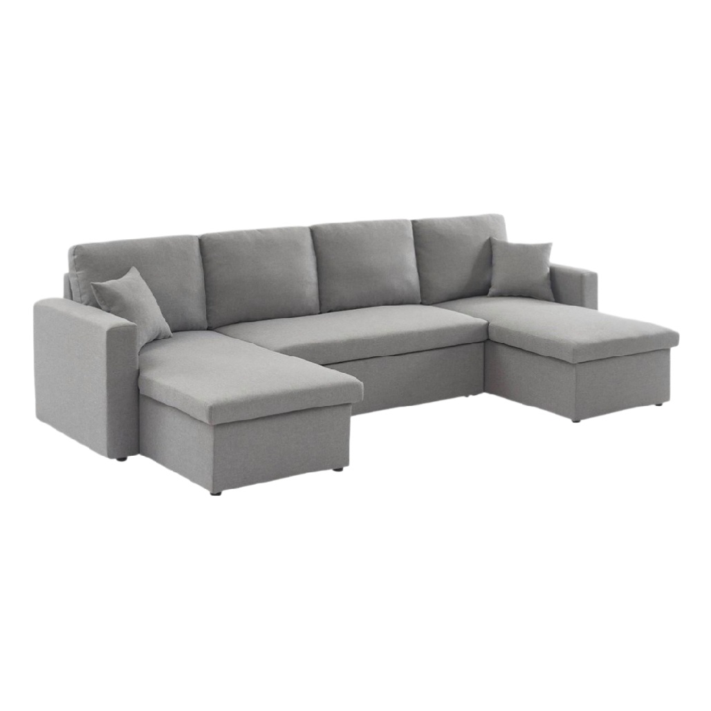 Canapé d'angle en tissu pour salon - 240 x 160 x 80-cozivahome