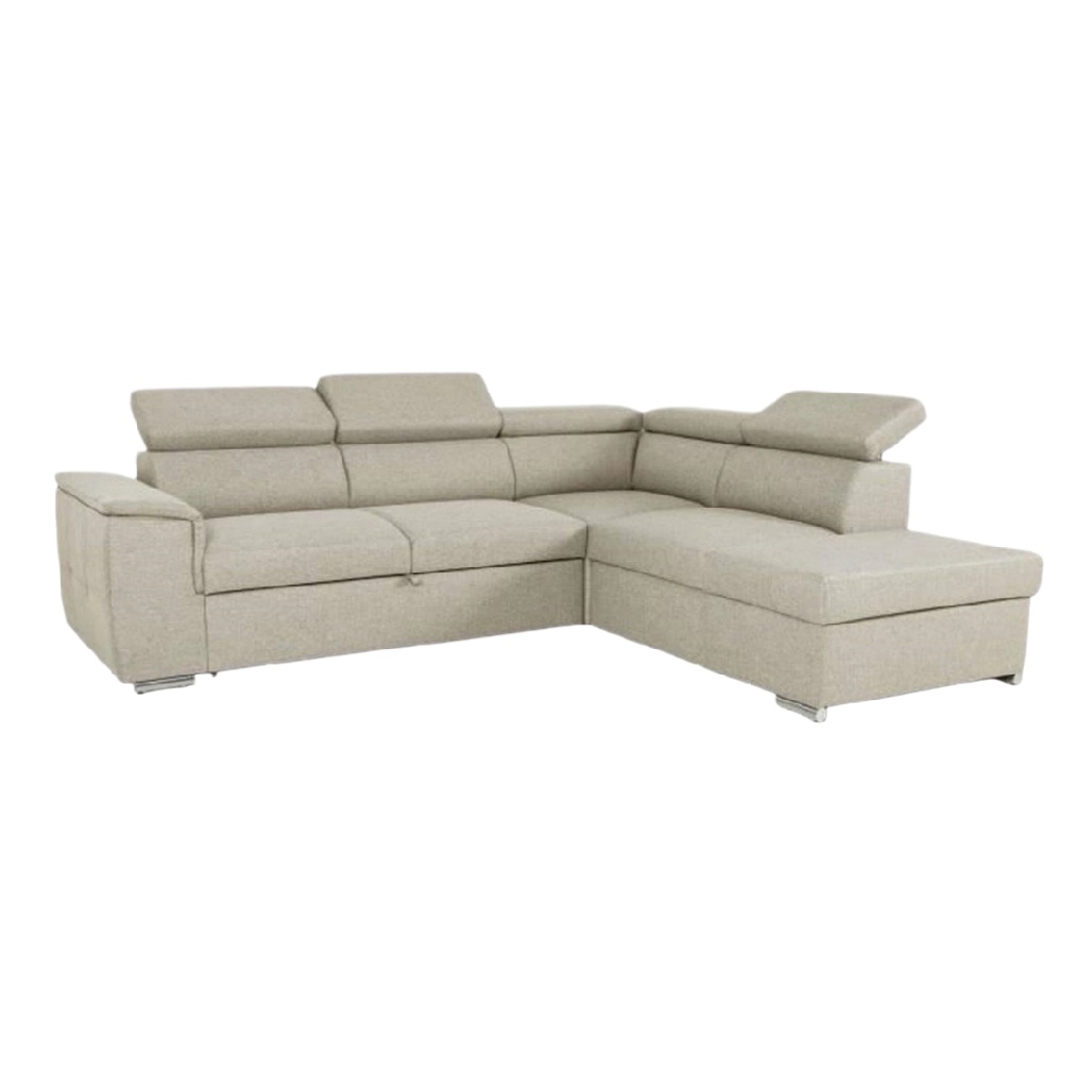 Canapé d'angle modulable en tissu - Idéal pour le salon - 250 x 180 x 80-cozivahome