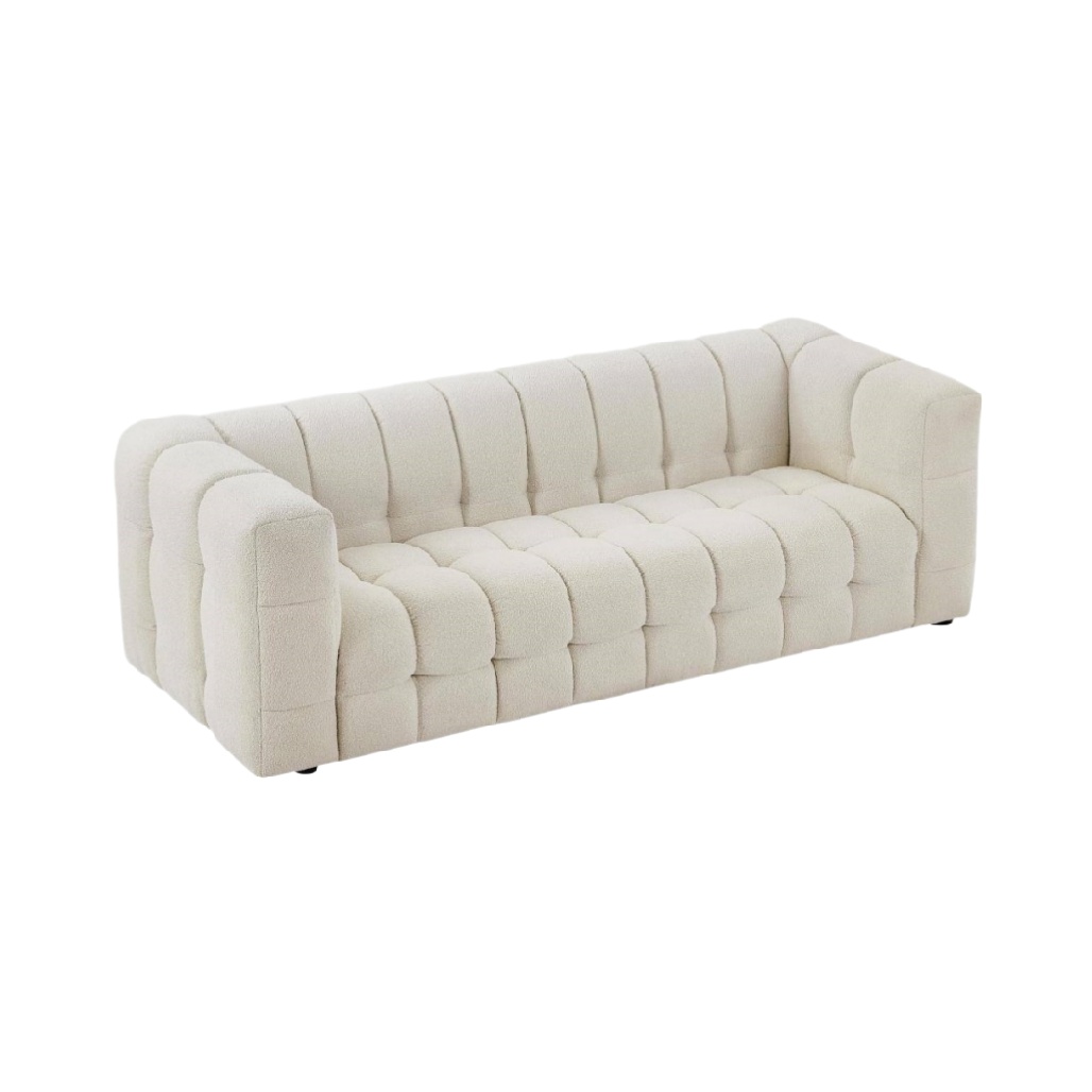 Canapé en tissu pour salon ou bureau - 200 x 90 x 75-cozivahome