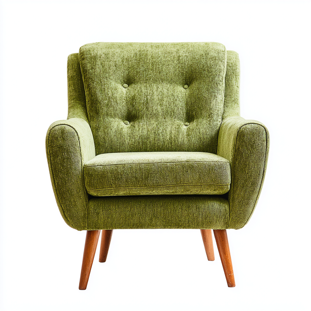 Sillones - tela - 84x78x88 cm - verde - diseño moderno-Havenupbay