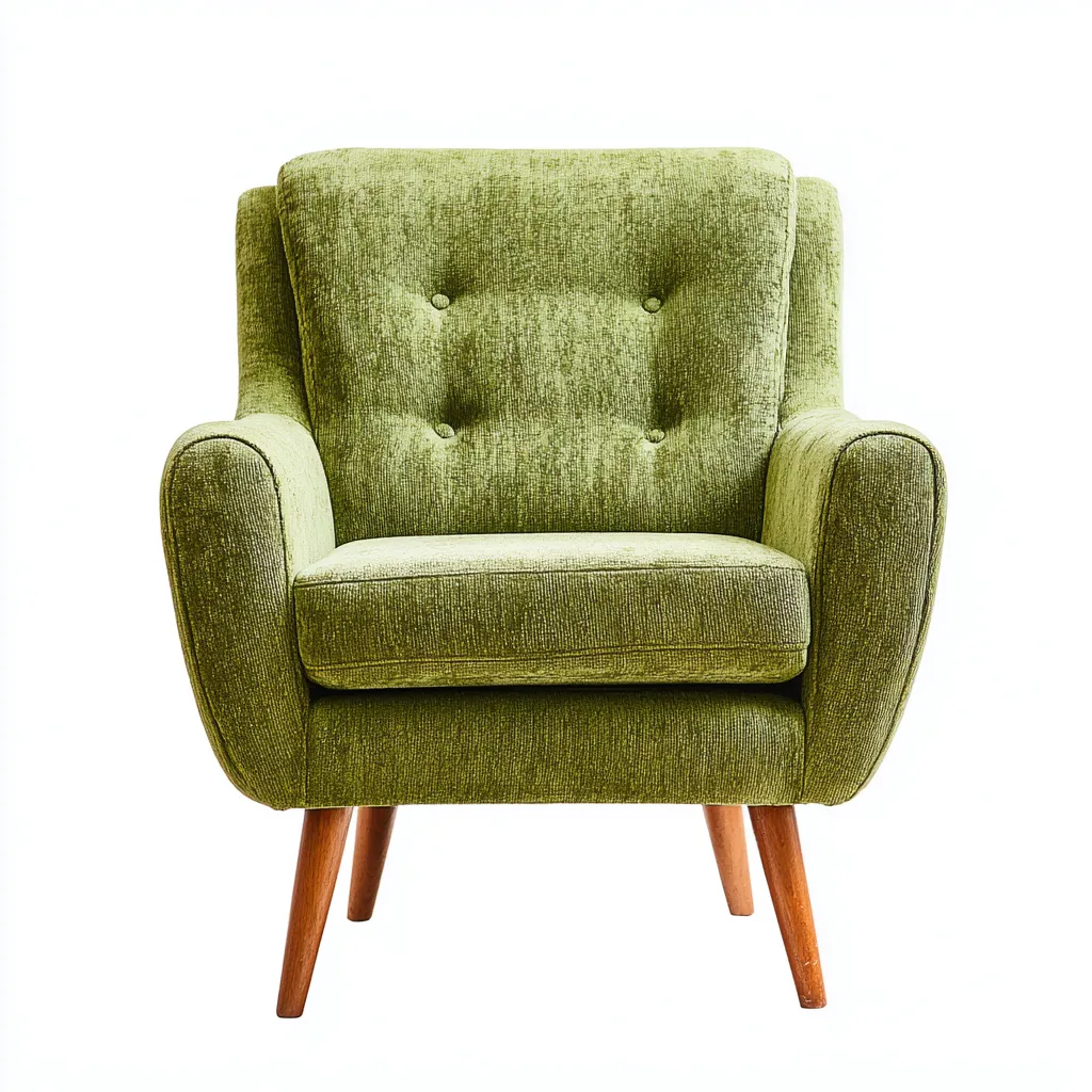 Sillones - tela - 84x78x88 cm - verde - diseño moderno-Havenupbay