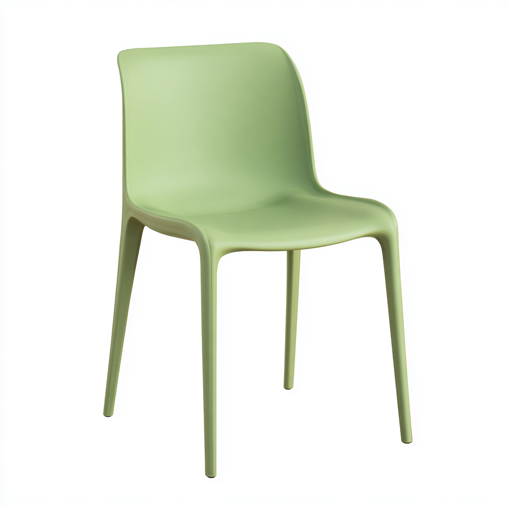 Silla de jardín - plástico - 54x50x82 cm - verde claro - estilo moderno para terraza y balcón-Havenupbay