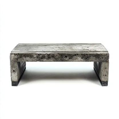 Mesa de centro-hormigon-115x55x28 cm-gris-diseno moderno-Havenupbay