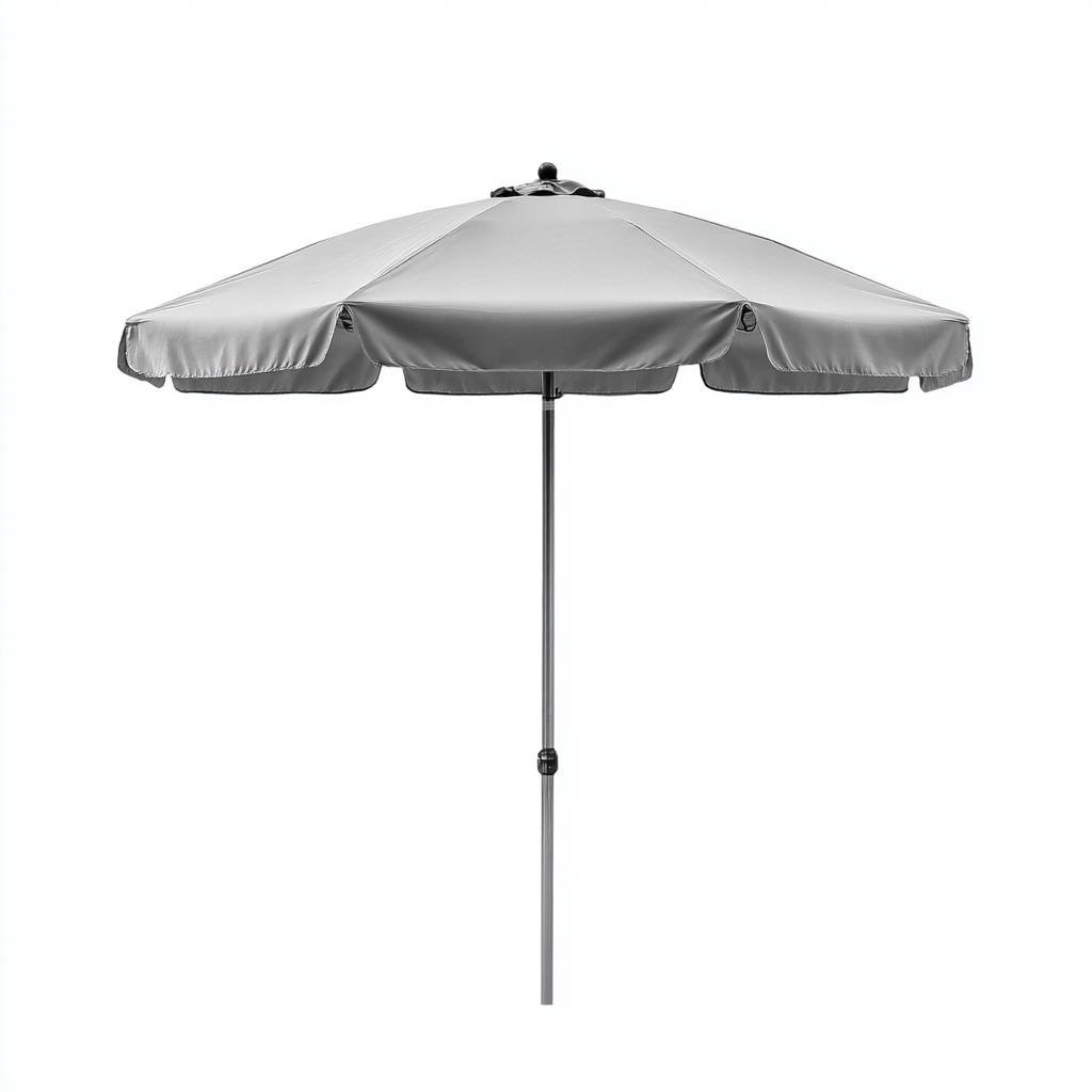 Sombrillas de jardín - poliéster - 200x225 cm - gris - estilo básico para balcón y jardín-Havenupbay