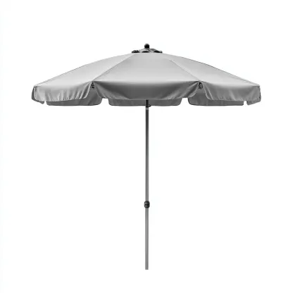 Sombrillas de jardín - poliéster - 200x225 cm - gris - estilo básico para balcón y jardín-Havenupbay