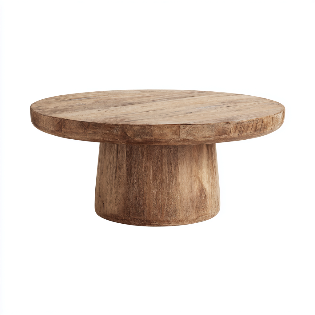 Mesa de centro-madera-100x100x45 cm-marron-rustico-Havenupbay