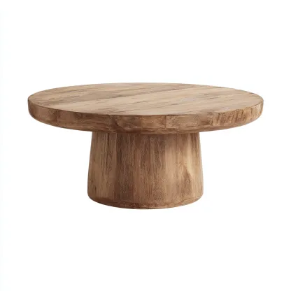 Mesa de centro-madera-100x100x45 cm-marron-rustico-Havenupbay