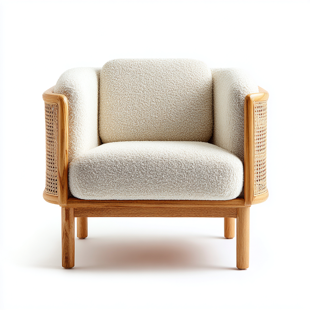 Sillones - tela - 88x82x87 cm - beige - diseño moderno-Havenupbay