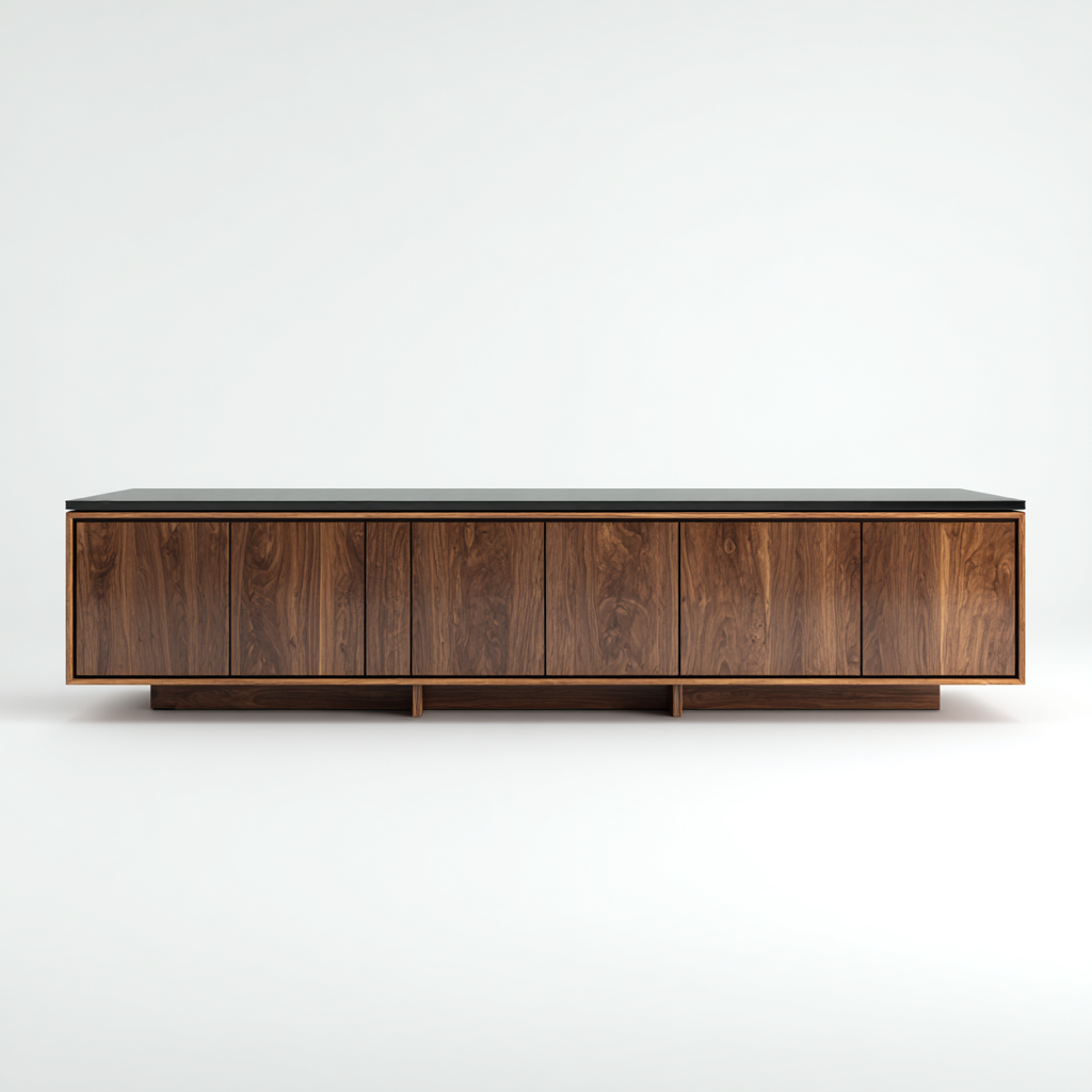 Muebles de TV - madera - 200x45x55 cm - marrón - diseño moderno-Havenupbay