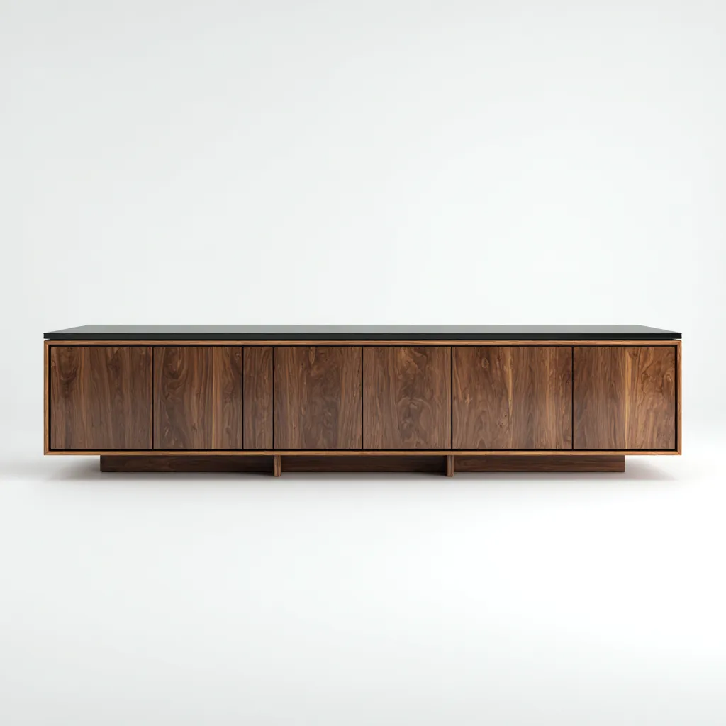 Muebles de TV - madera - 200x45x55 cm - marrón - diseño moderno-Havenupbay