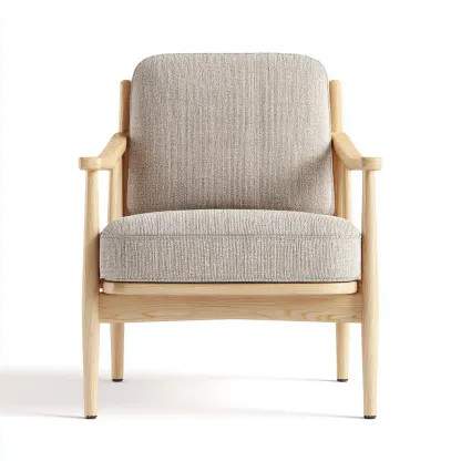 Sillones - tela - 88x84x92 cm - beige - diseño moderno-Havenupbay