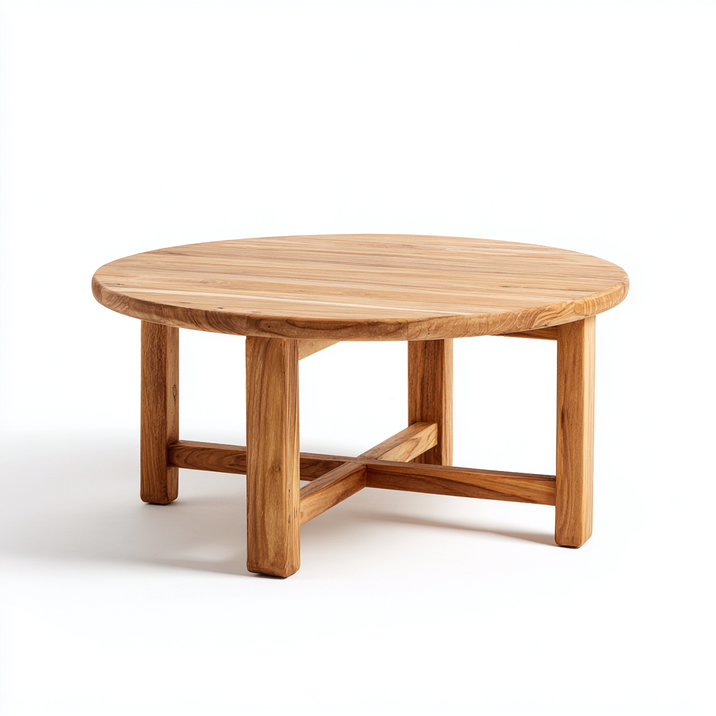 Mesa de centro-madera-95x95x44 cm-marron-rustico-Havenupbay