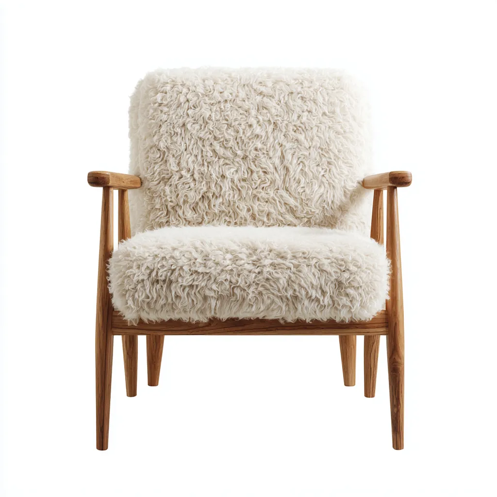Sillones - tela boucle - 78x72x86 cm - blanco - diseño moderno-Havenupbay