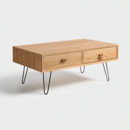 Mesa de centro-madera-metal-119x64x47 cm-marron-diseno moderno-Havenupbay