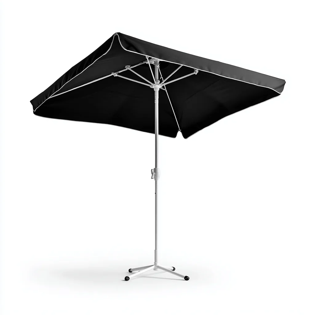 Sombrillas de jardín - metal-poliéster - 250x250x240 cm - negro - diseño moderno-Havenupbay