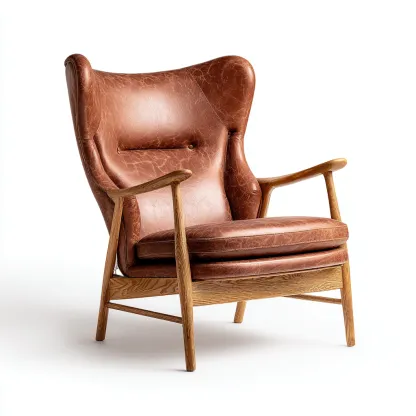 Sillones - cuero - 92x86x104 cm - marrón - diseño moderno-Havenupbay