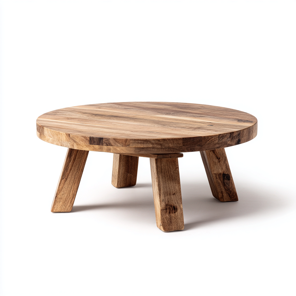 Mesa de centro-madera-80x80x38 cm-marron-rustico-Havenupbay