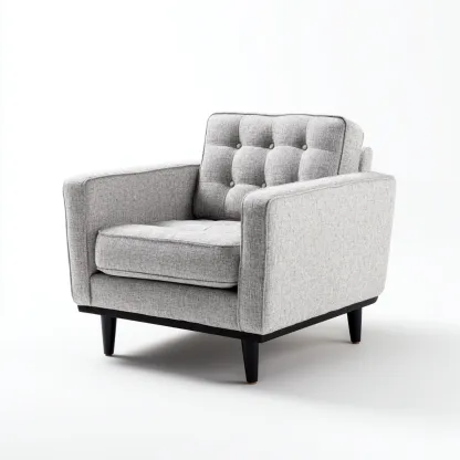 Sillones - tela - 88x82x85 cm - gris - diseño moderno-Havenupbay