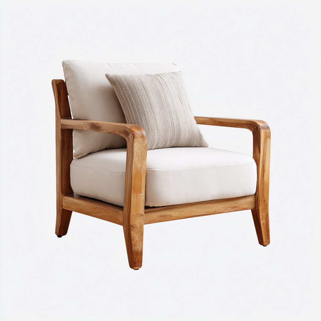 Sillones - tela - 90x85x89 cm - beige - diseño moderno-Havenupbay