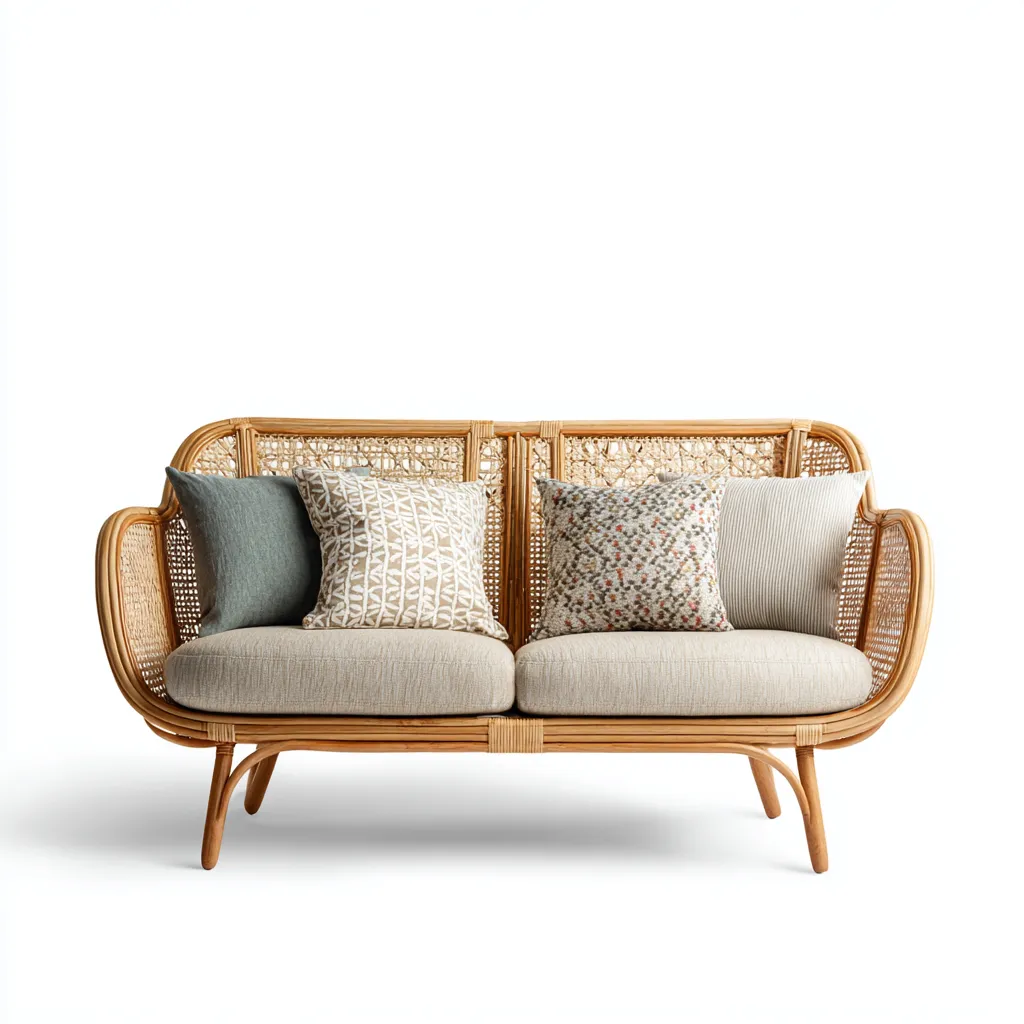 Sofás de jardín - ratán - 138x76x84 cm - beige - diseño moderno-Havenupbay