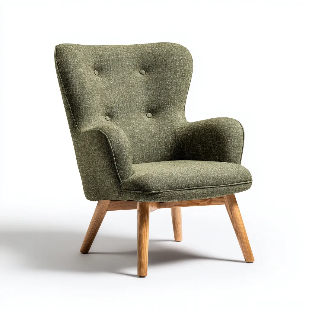 Sillones - tela - 82x75x95 cm - verde - diseño moderno-Havenupbay