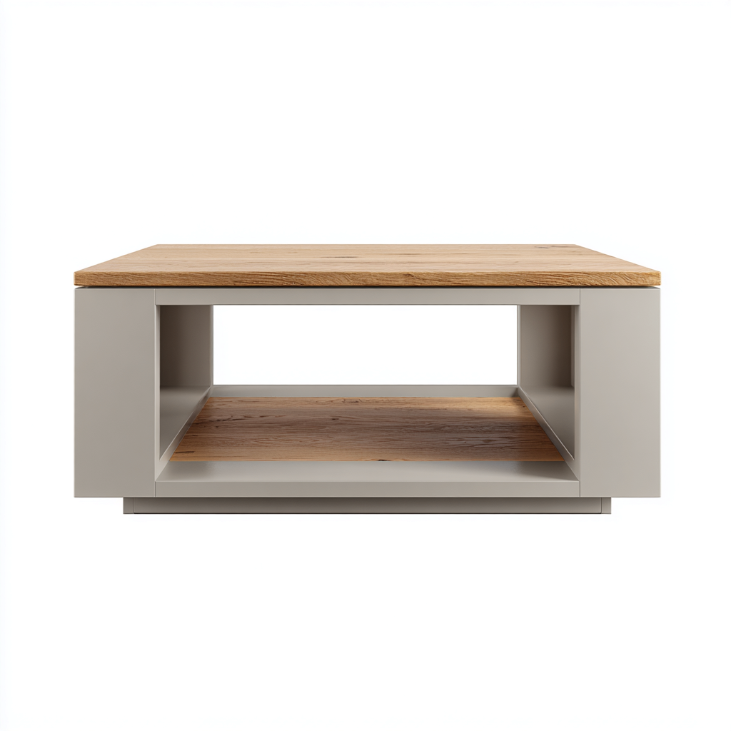 Mesa de centro-madera-100x100x40 cm-marron-blanco-moderno-Havenupbay