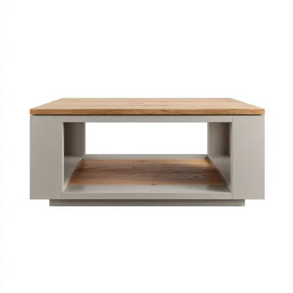 Mesa de centro-madera-100x100x40 cm-marron-blanco-moderno-Havenupbay