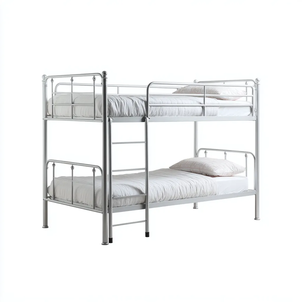 Literas metálicas - metal - 205x100x165 cm - plateado - diseño clásico funcional-Havenupbay