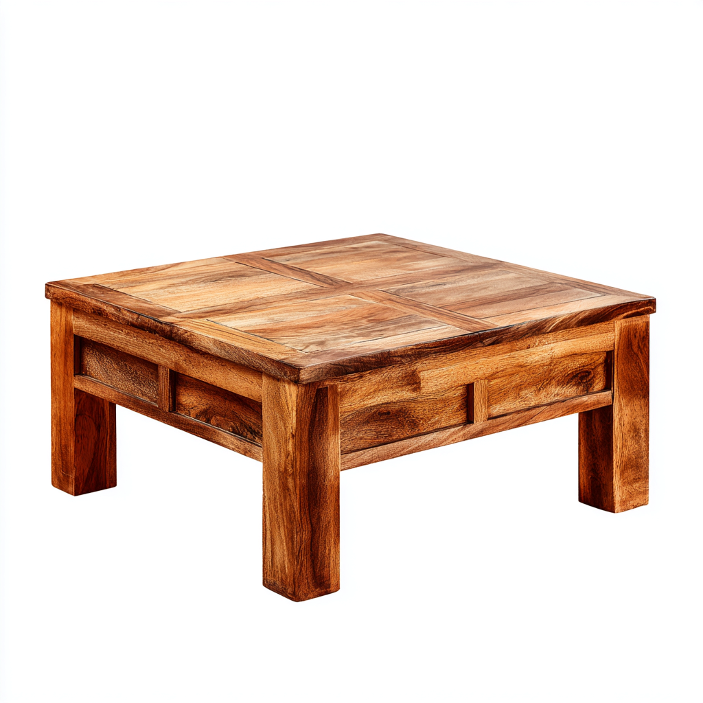 Mesa de centro-madera-90x90x45 cm-marron-diseno moderno-Havenupbay