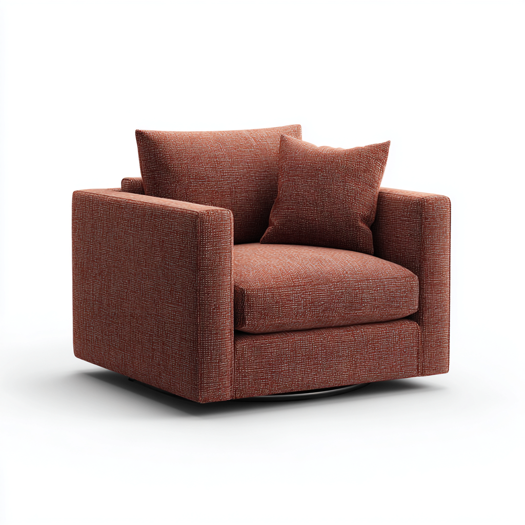 Sillones - tela - 95x90x85 cm - rojo - diseño moderno-Havenupbay