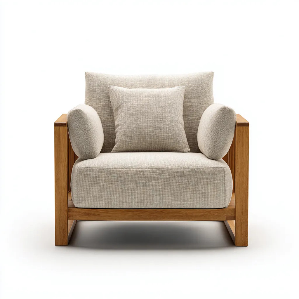 Sillones - tela - 95x90x88 cm - beige - diseño moderno-Havenupbay