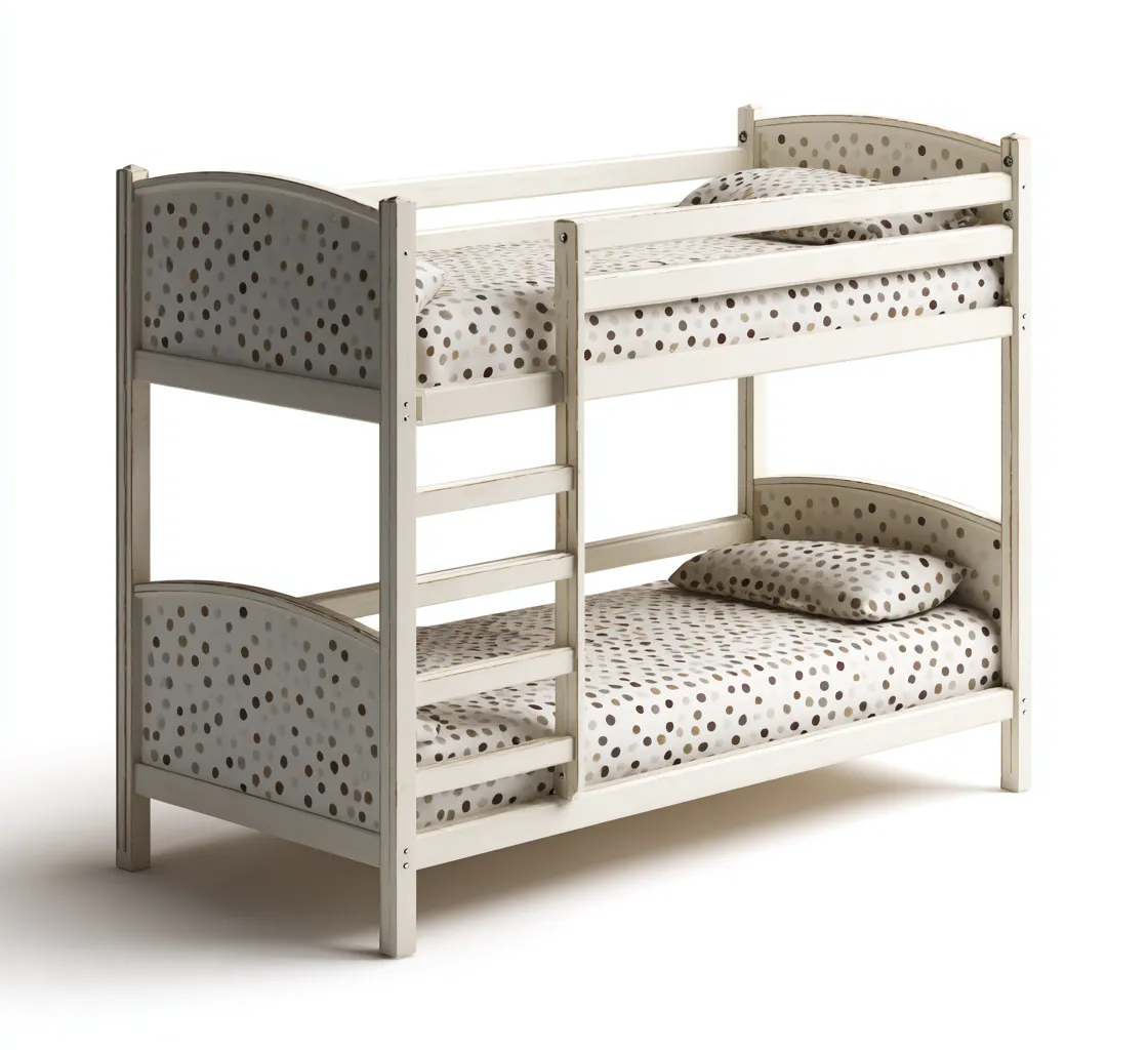 Literas - madera - 200x98x155 cm - blanco - diseño clásico infantil-Havenupbay