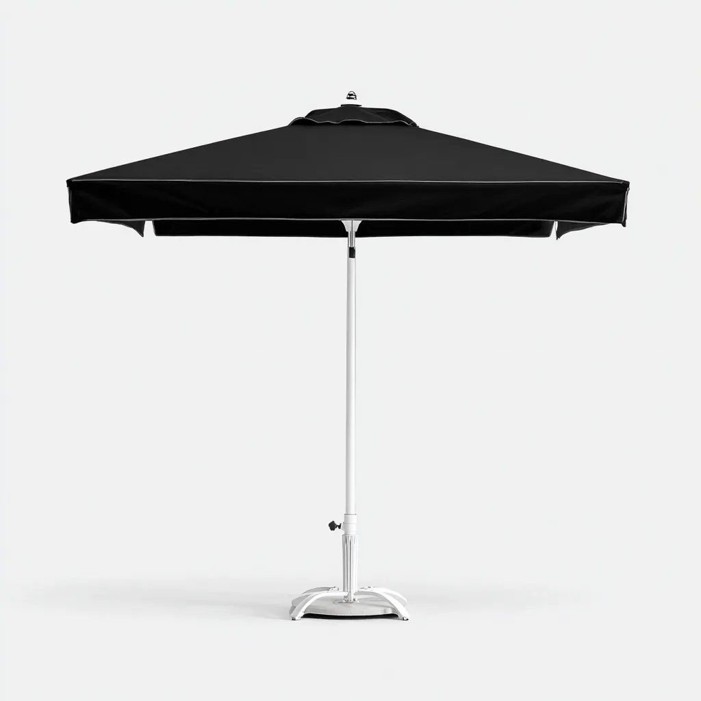 Sombrillas de jardín - metal-poliéster - 280x280x250 cm - negro - diseño moderno-Havenupbay