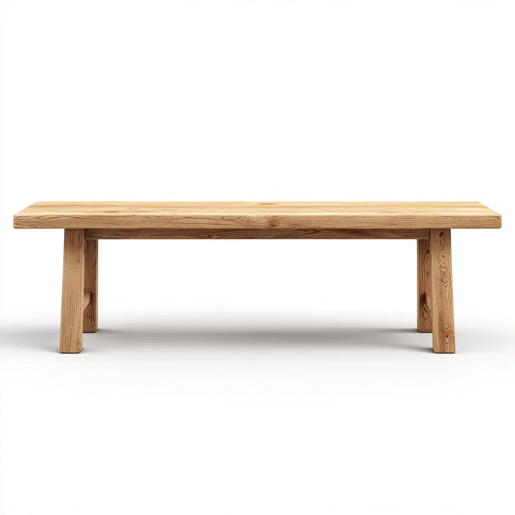 Banco de jardín - madera - 140x38x45 cm - madera natural - estilo rústico-Havenupbay