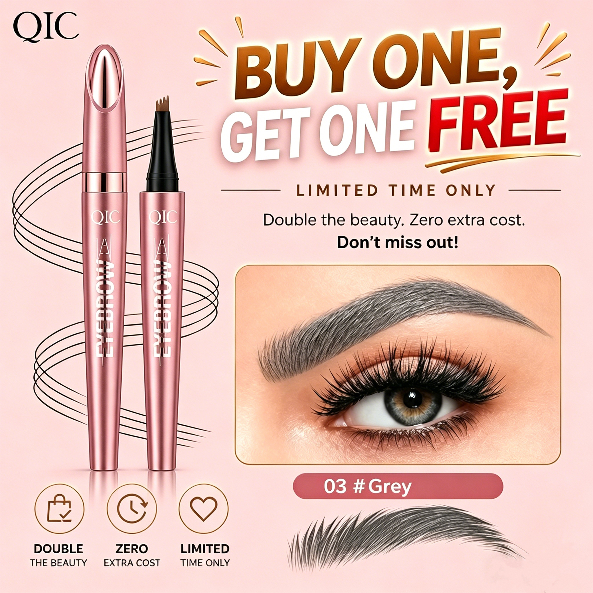 2026 New Waterproof Micro-Fork Brow Pencil ✨  Buy 1 Get 1 FREE ⏰️