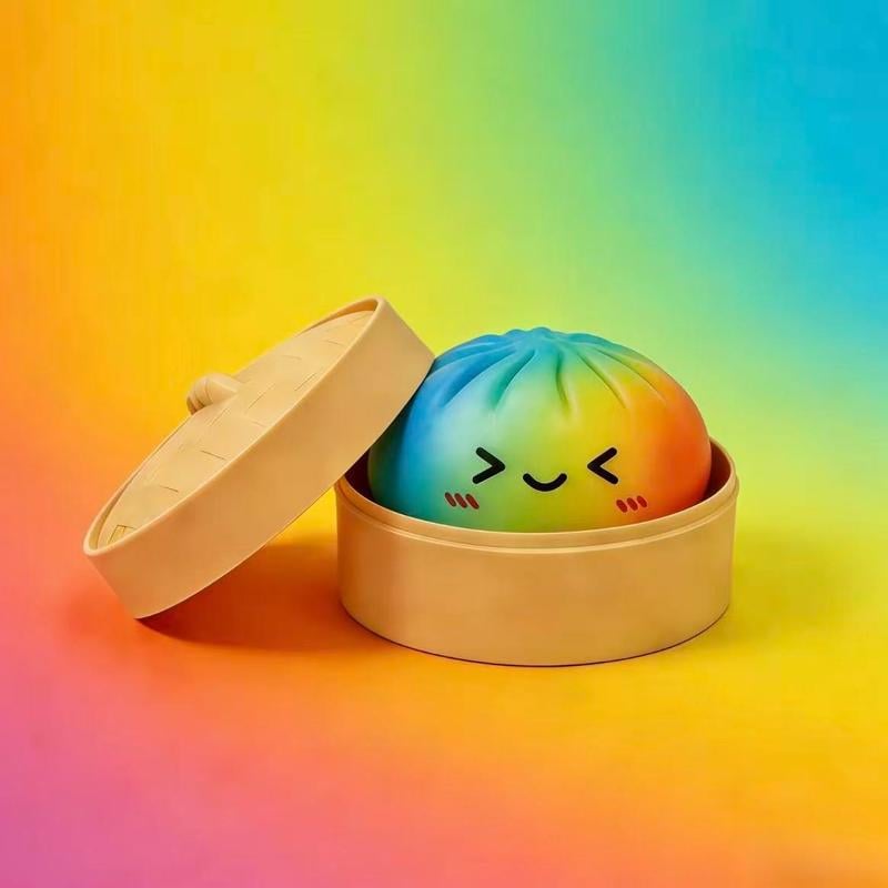 🎁Last Day 50% OFF🔥Glitter Dumpling Squishy Steamer Blind Box Surprise Squeeze Fun
