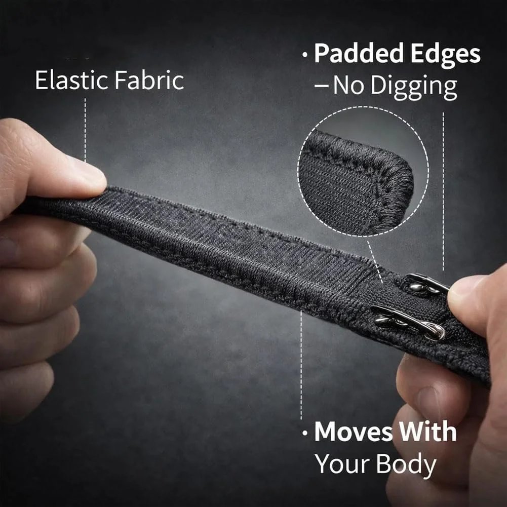 🎁🎉Only $13.90 This Week🌟🎉Elastic Belt with Metal Hook（2PC）