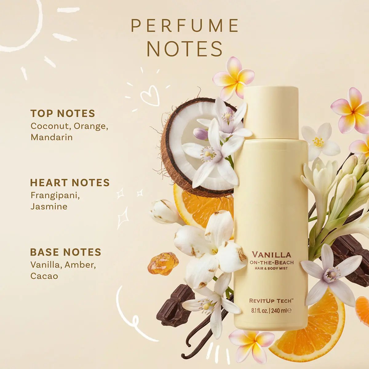 🎁💕49% OFF-Vanilla on the Beach Hair & Body Mist for Women