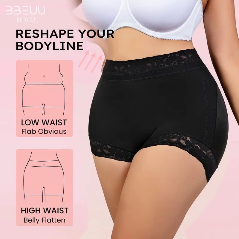🔥Hot Sale 49% off🌟Bbeuu High Waist Shapewear Panty with Anti-Slip Silicone Band